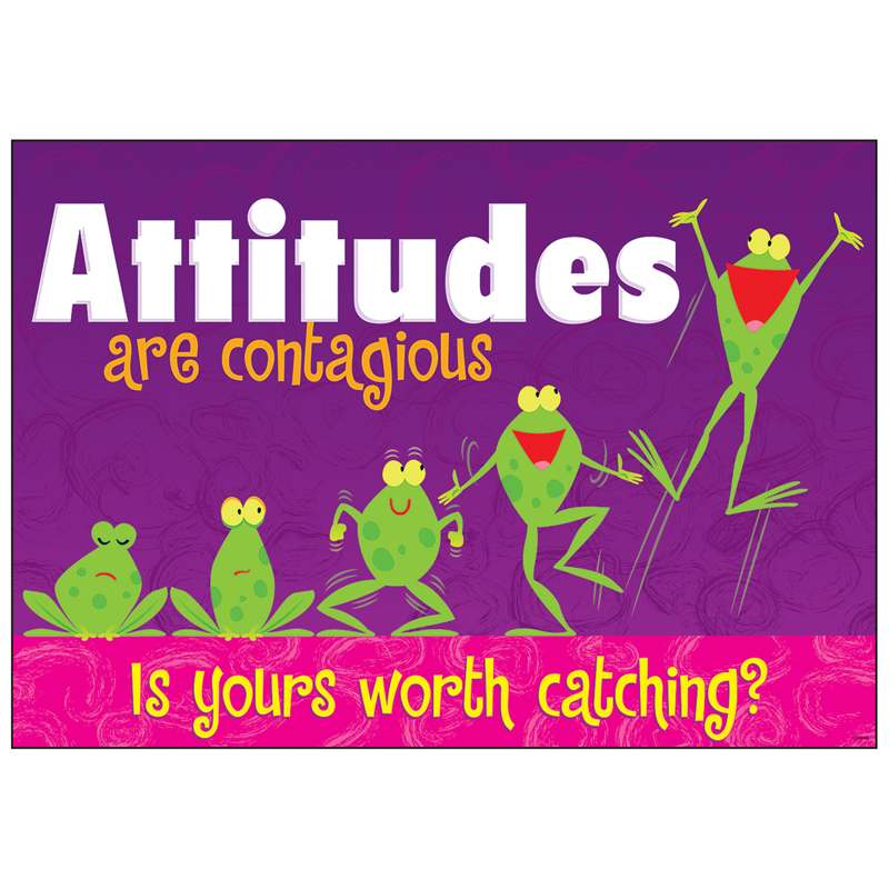 Attitudes Are Contagious Poster