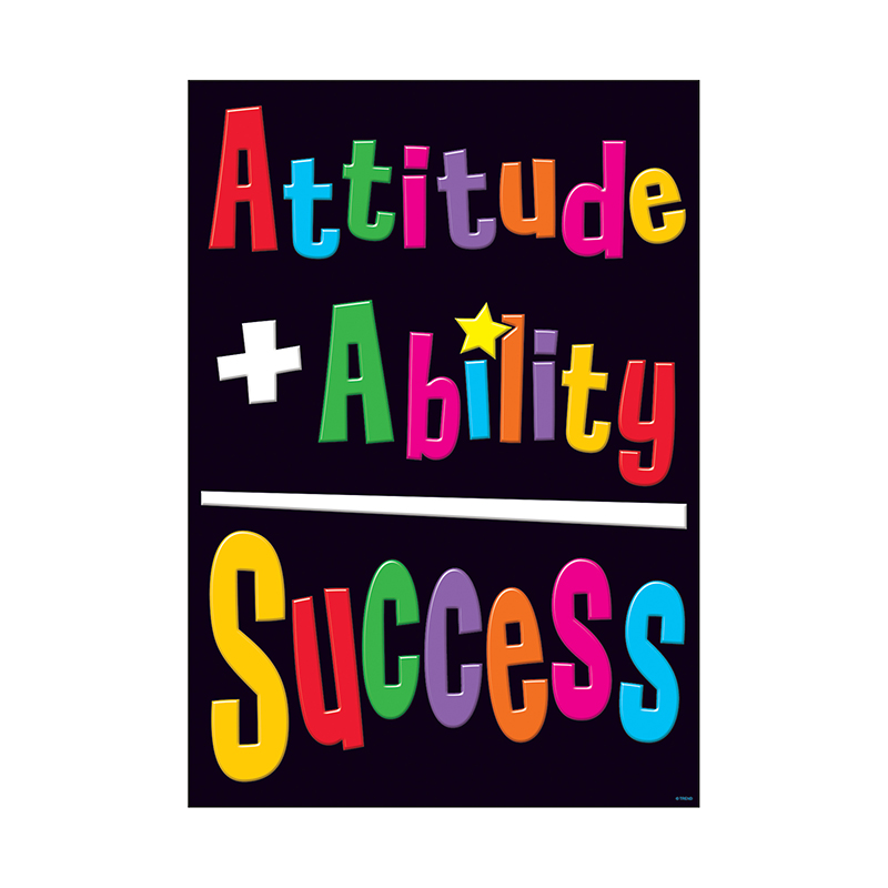 Attitude + Ability = Success Poster