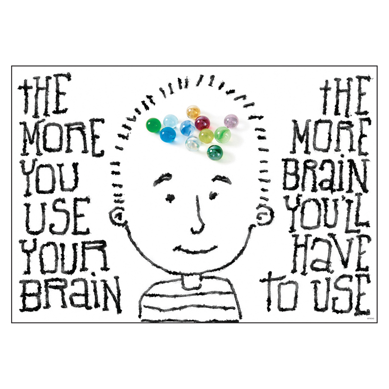 The More You Use Your Brain Poster