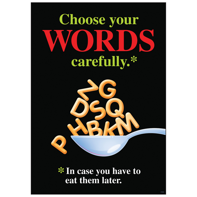 Choose Your Words Carefully Poster