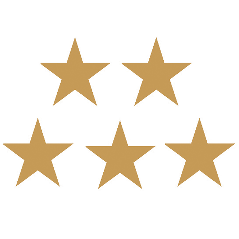 Stickers Gold Stars Foil 294pk