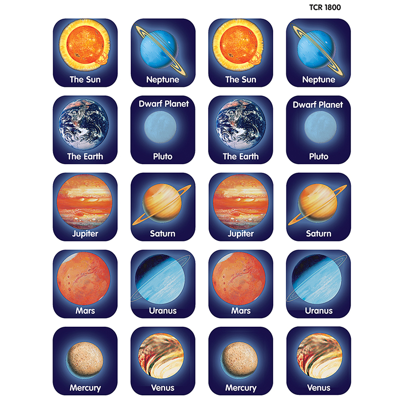 Planets Thematic Stickers