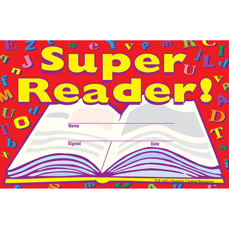 Super Reader Awards 25pk