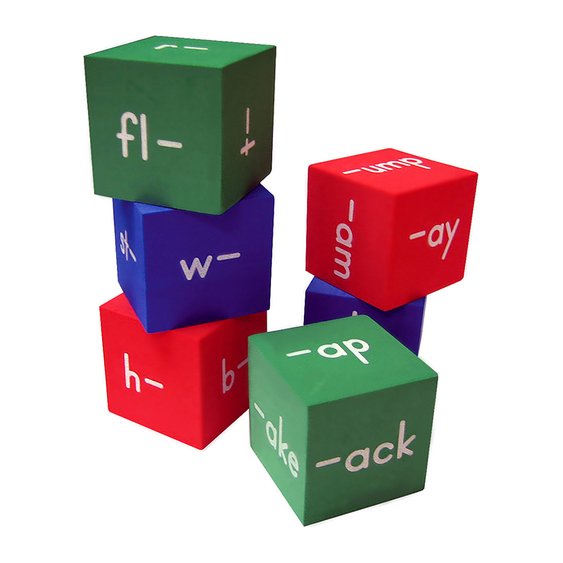 Foam Word Families Cubes