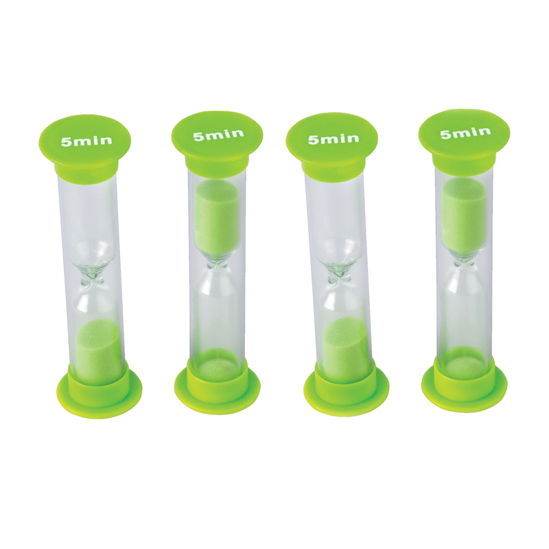 Small Sand Timer 5 Minute 4 Pack