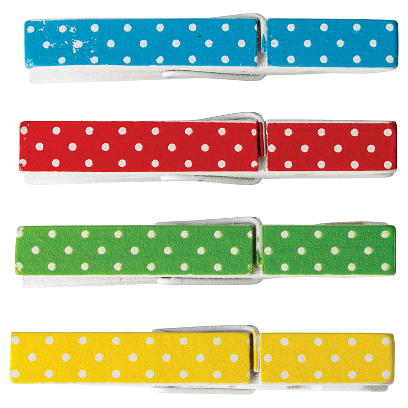 Polka Dot Clothespins