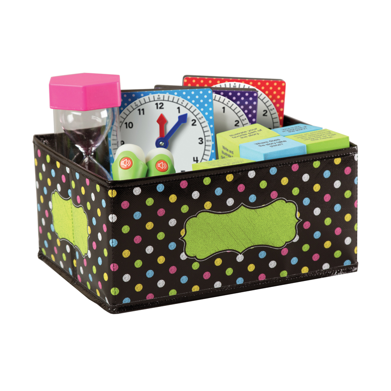 Chalkboard Brights Storage Bins Sml