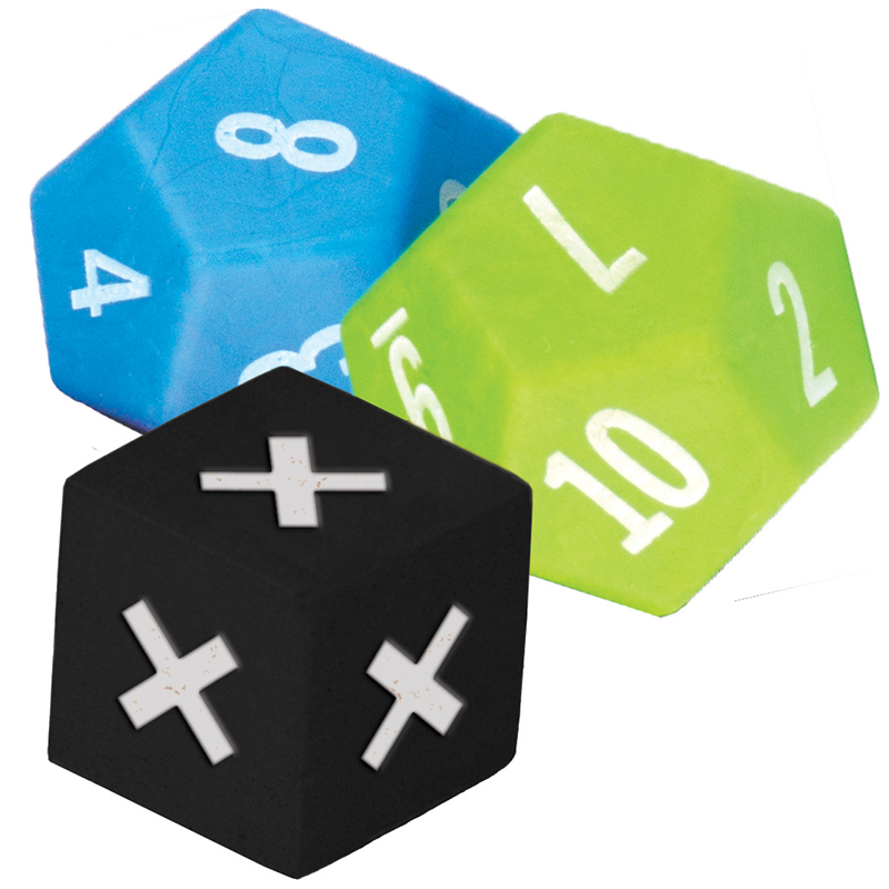 3 Pack Multiplication Dice