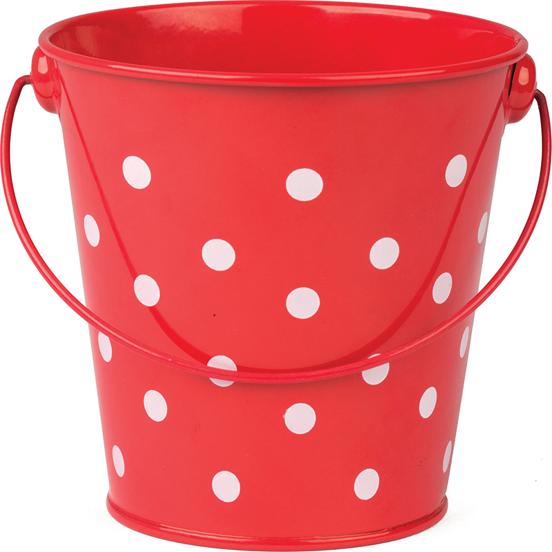Red Polka Dots Bucket