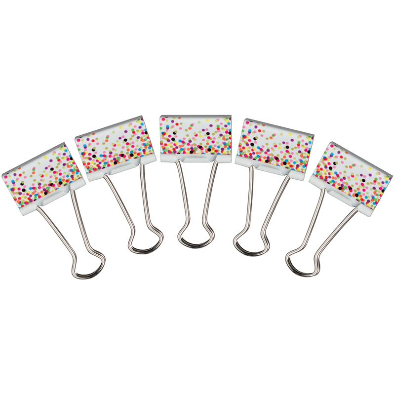 Confetti Binder Clips Medium