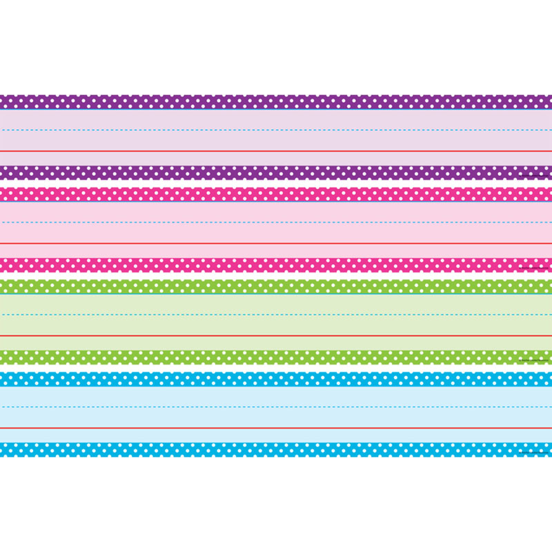 Bright Polka Dots Sentence Strips