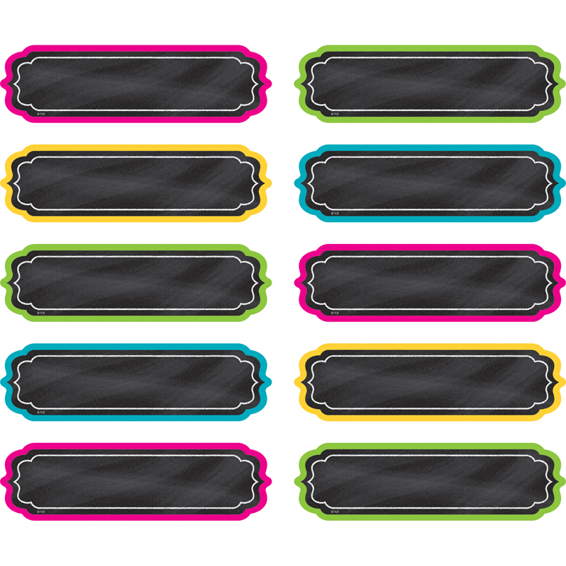 Chalkboard Brights Labels