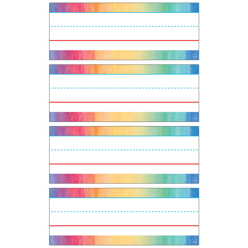 Watercolor Word Strips