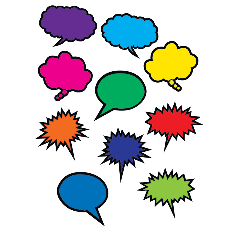 Colorful Speech Thought Bubbles