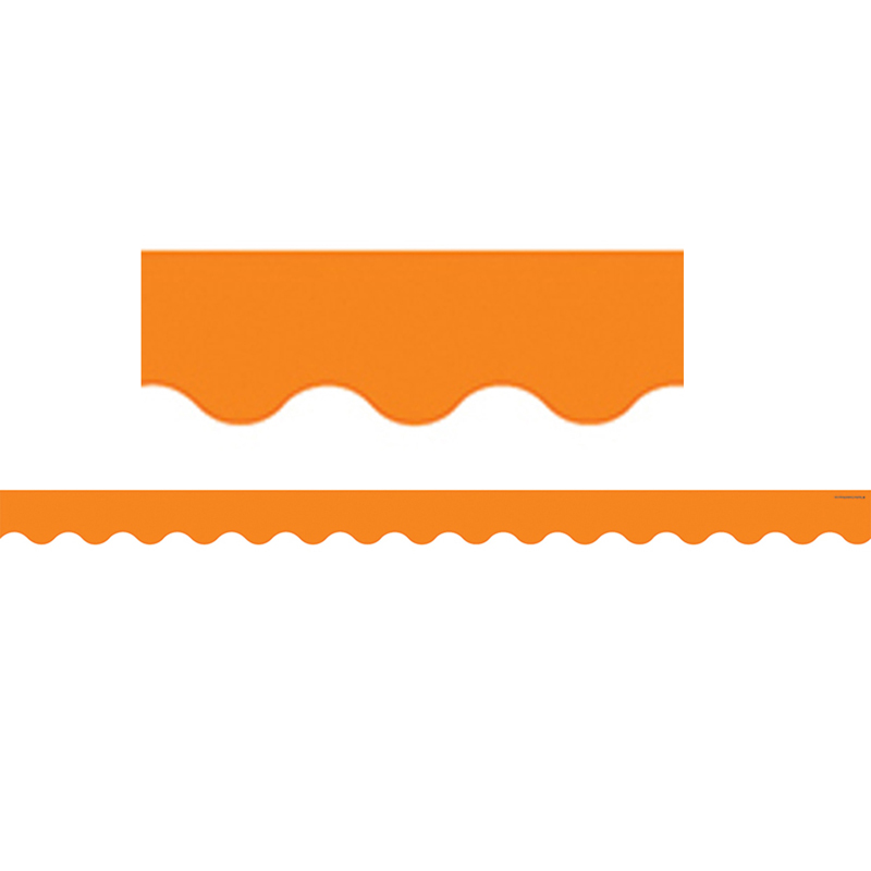 Orange Scalloped Border Trim
