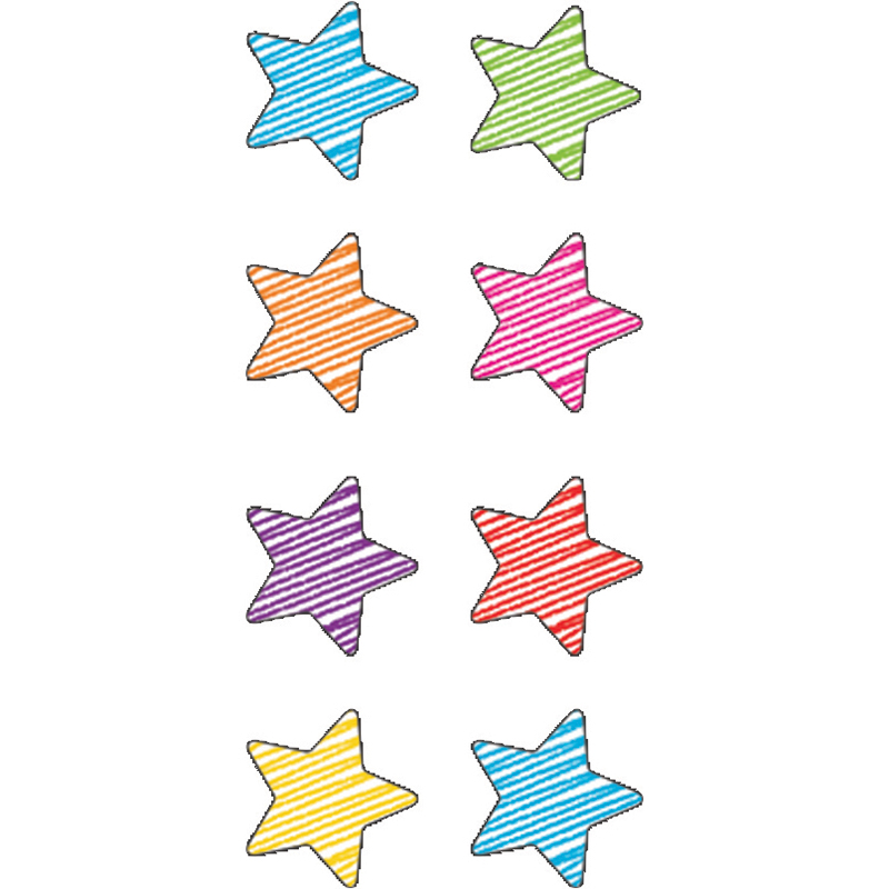 Scribble Stars Mini Stickers