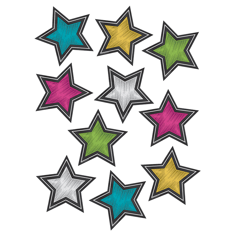 Chalkboard Brights Stars Accents