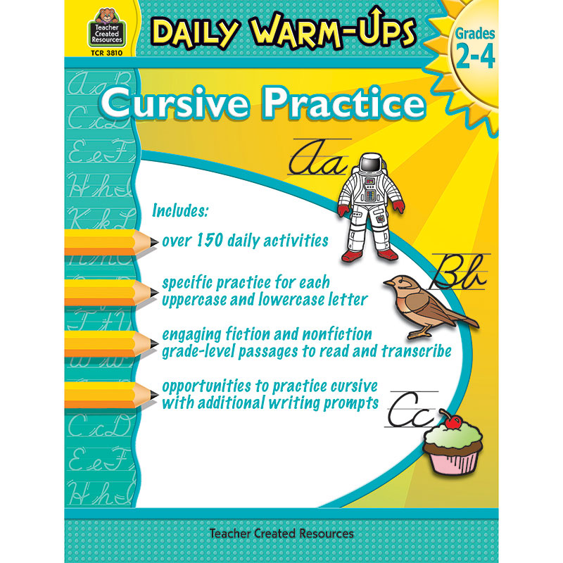 Daily Warm Ups Cursive Practice