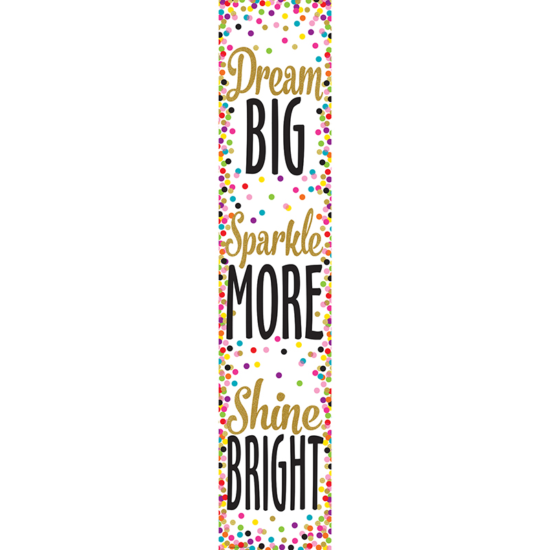 Confetti Dream Big Banner