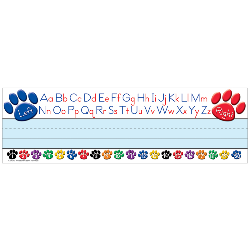 Paw Prints Left/Right Alphabet Name