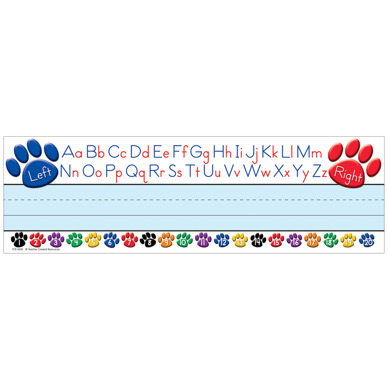 Paw Prints Left/Right Alphabet Name