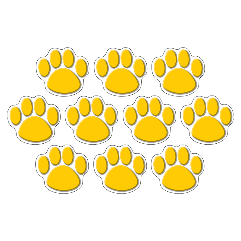 Gold Paw Prints Accents