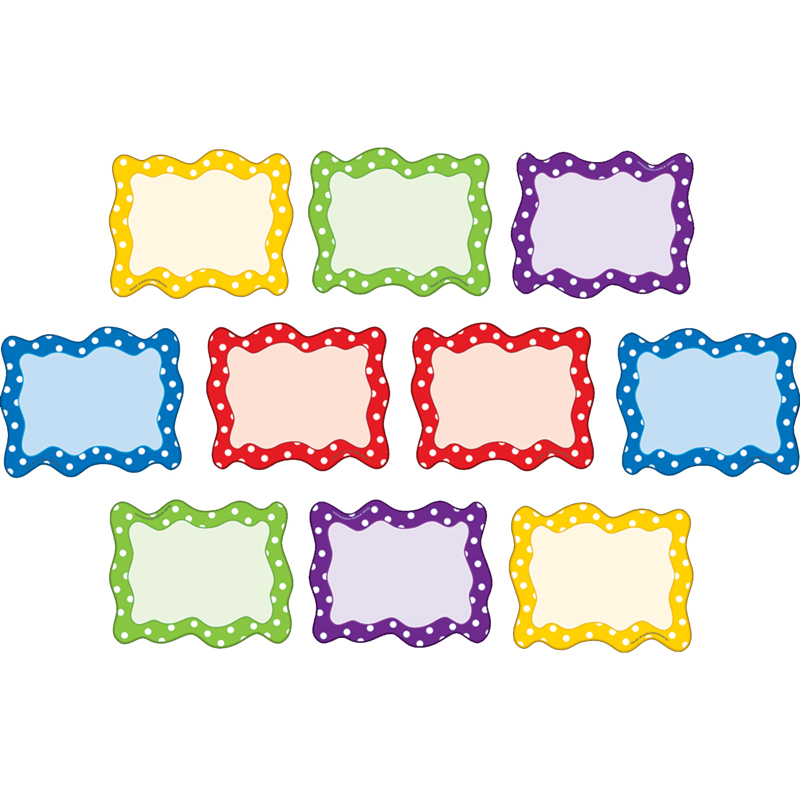 Polka Dots Blank Card Accents