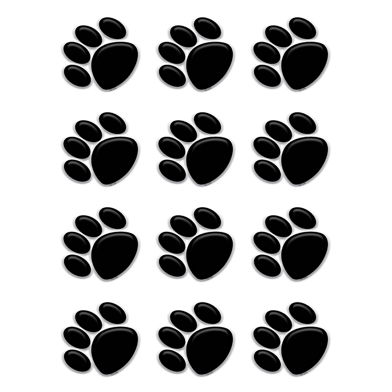 Black Paw Prints Mini Accents