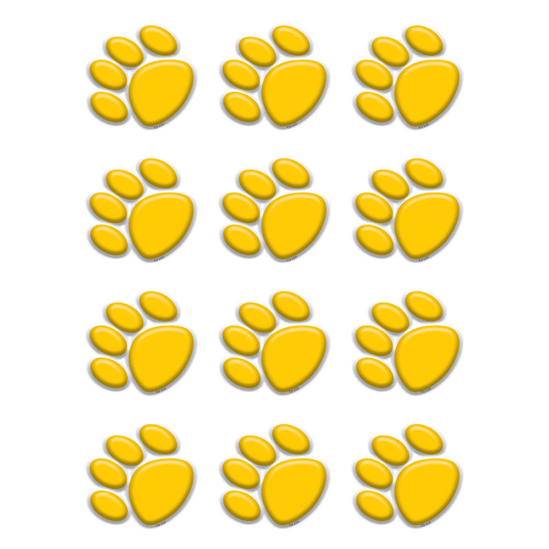 Gold Paw Prints Mini Accents