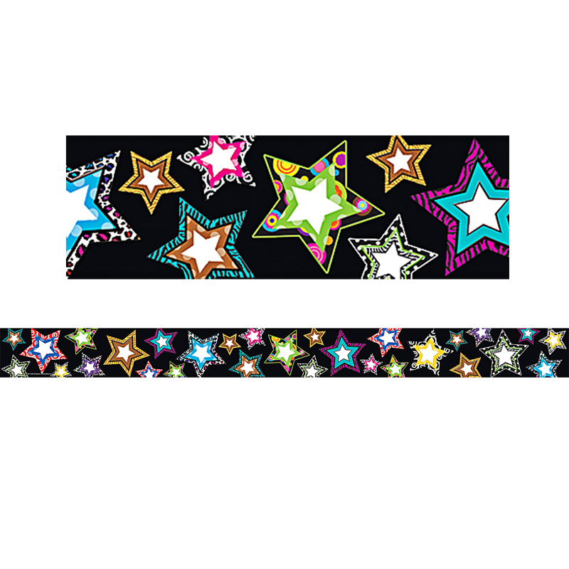 Fancy Stars Straight Border Trim