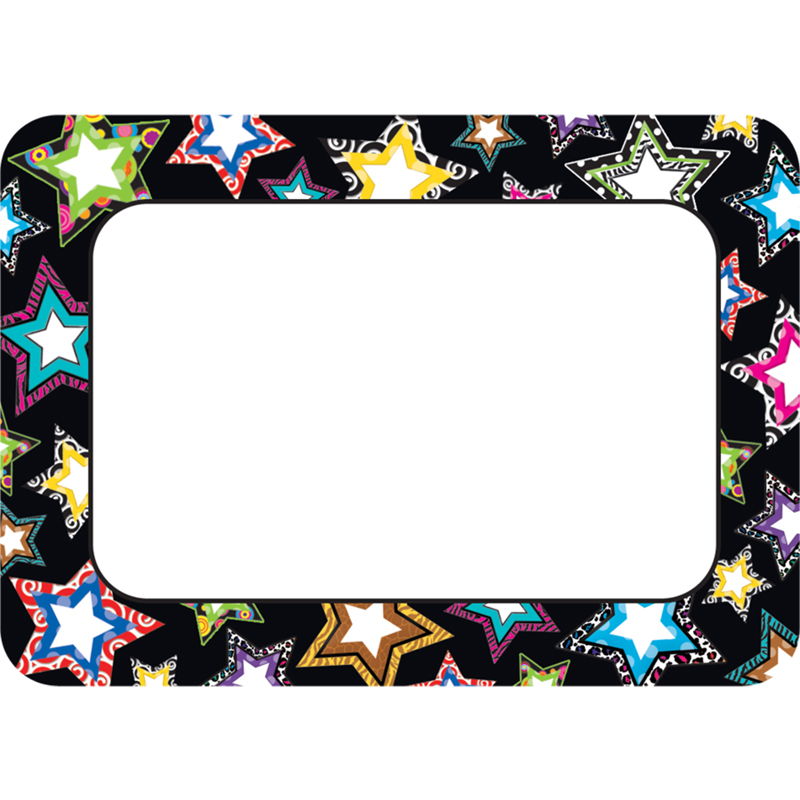 Fancy Stars Name Tags