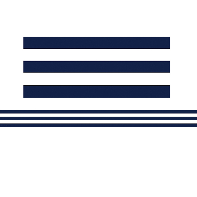 Navy Blue And White Stripes