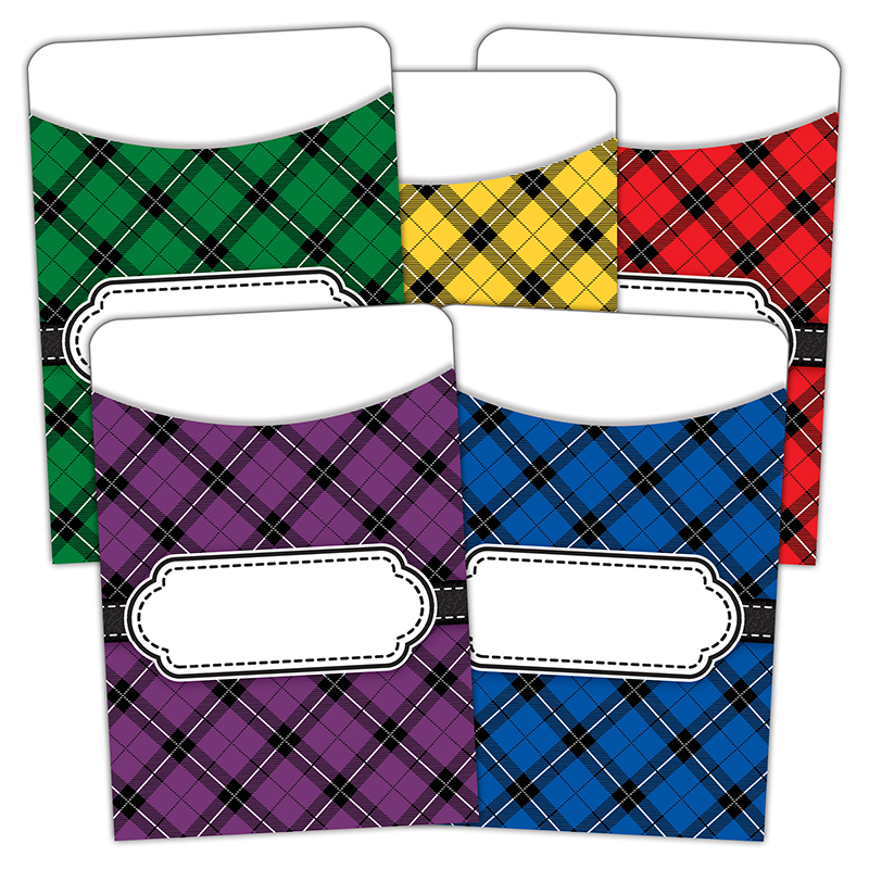 Plaid Library Pockets Multi Pack