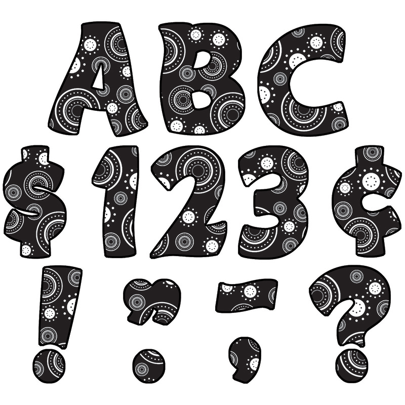 Crazy Circles Funtastic Font 4in