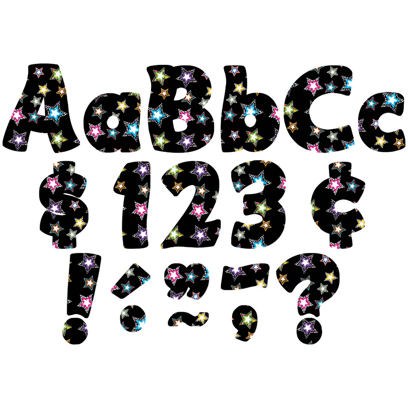 Fancy Stars Funtastic Font 4in