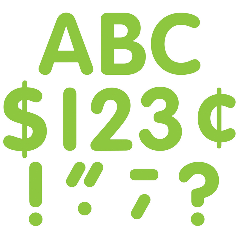 Lime Classic Font 4in Letters