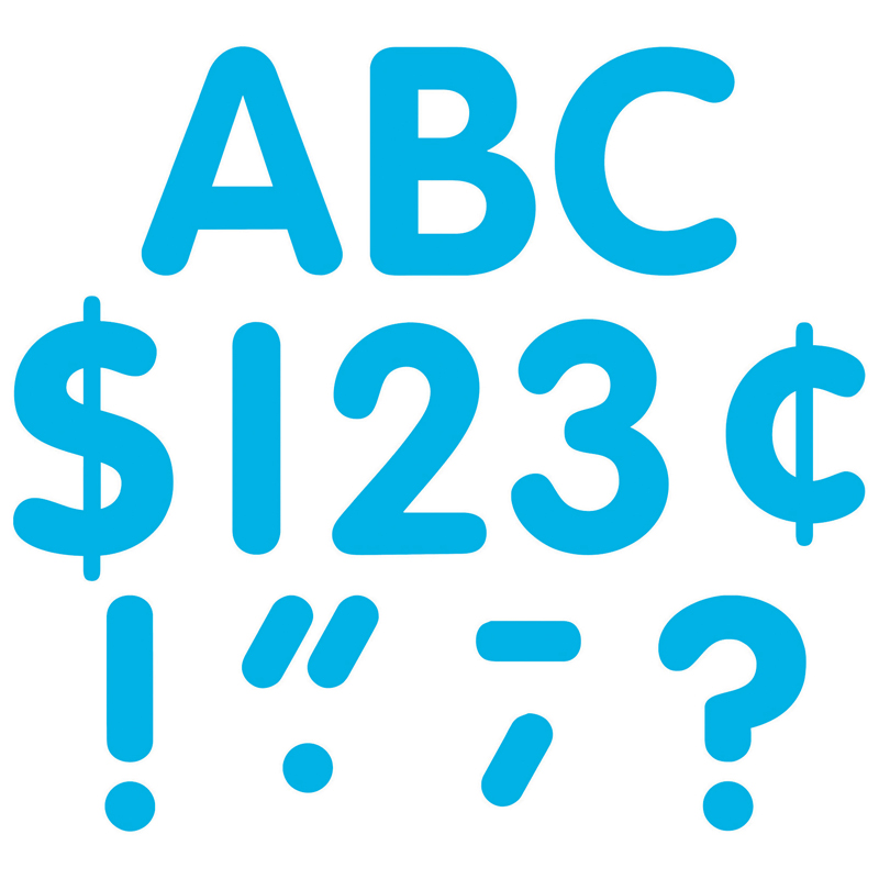 Aqua Classic Font 4in Letters