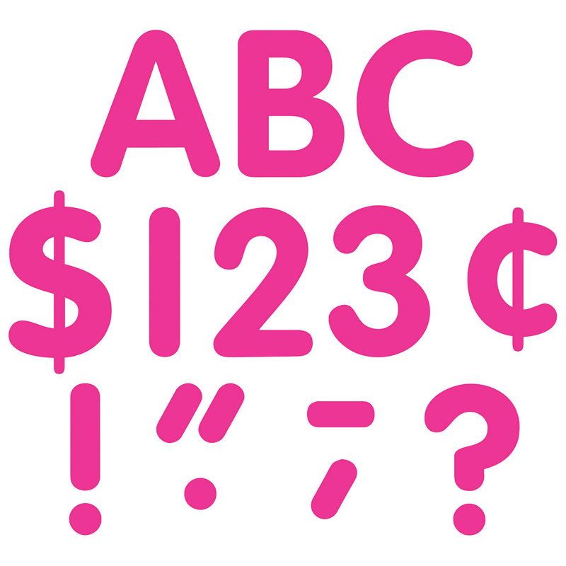 Hot Pink Classic Font 4in Letters