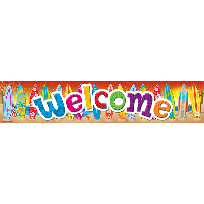 Surfs Up Welcome Banner