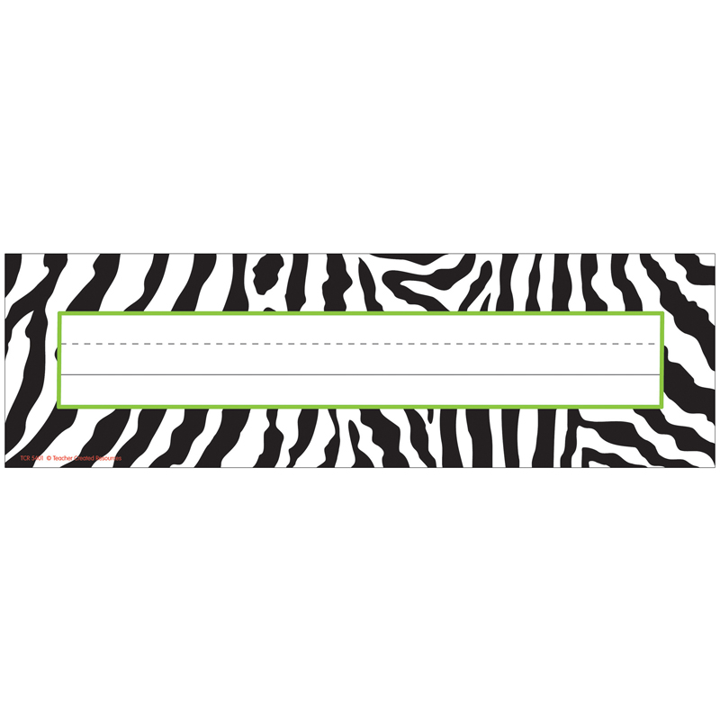 Zebra Name Plates