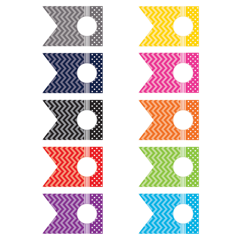 Chevrons And Dots Pennants Accents