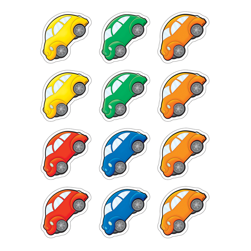Cartoon Cars Mini Accents 36 Pcs