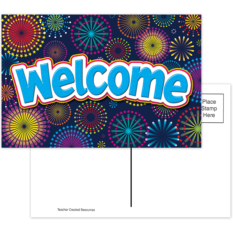 Fireworks Welcome Postcards