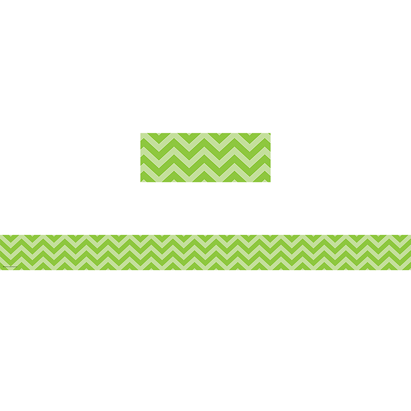 Lime Chevron Straight Border Trim