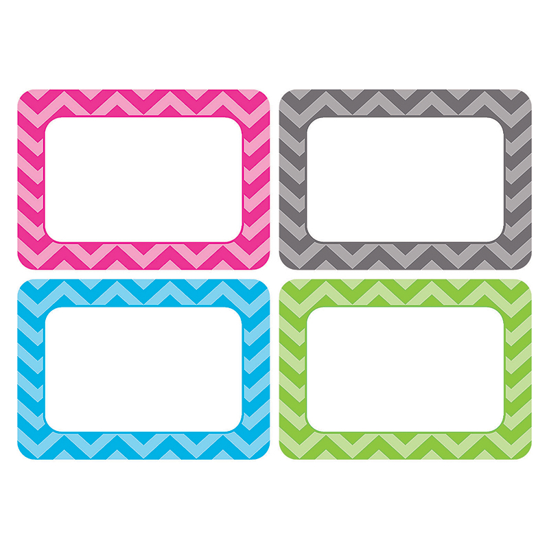 Chevron Name Tags - Multi Pack