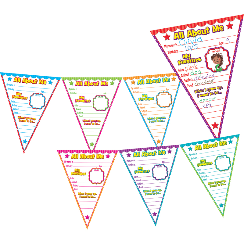 All About Me Pennants Bb Set