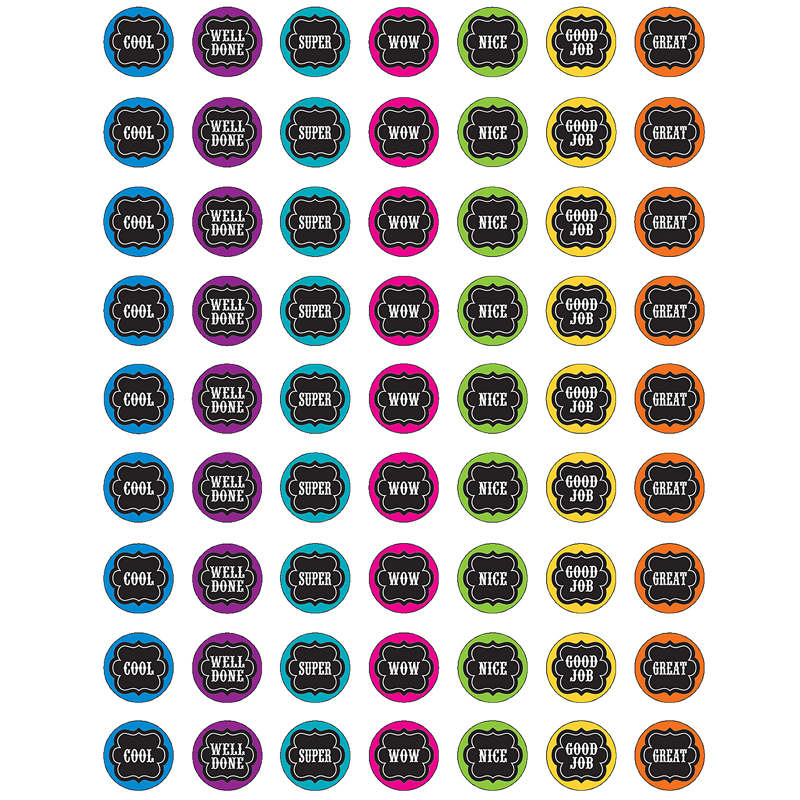 Chalkboard Brights Mini Stickers
