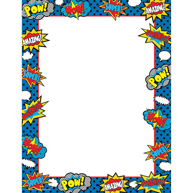 Superhero Computer Paper