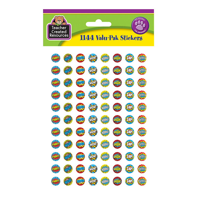 Superhero Mini Stickers Valu Pak