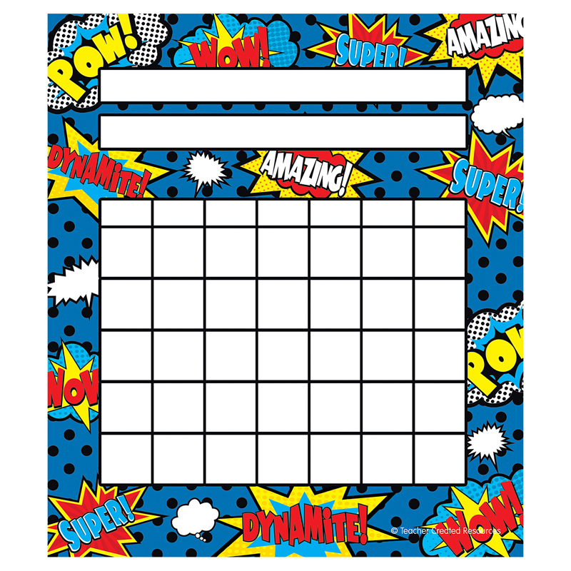 Superhero Incentive Charts